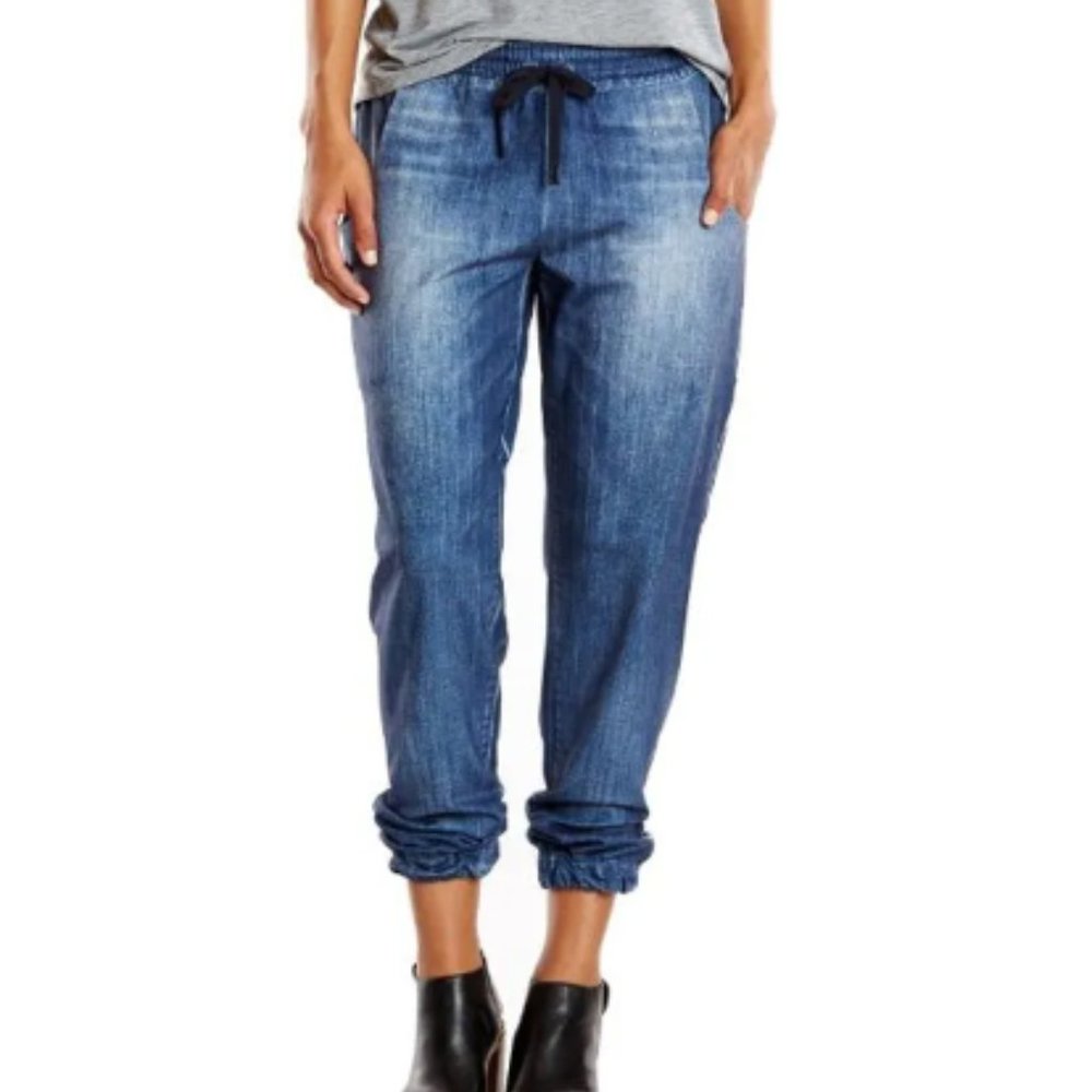 Lucy IndiGo Dark Denim Do Everything Joggers Size XS
